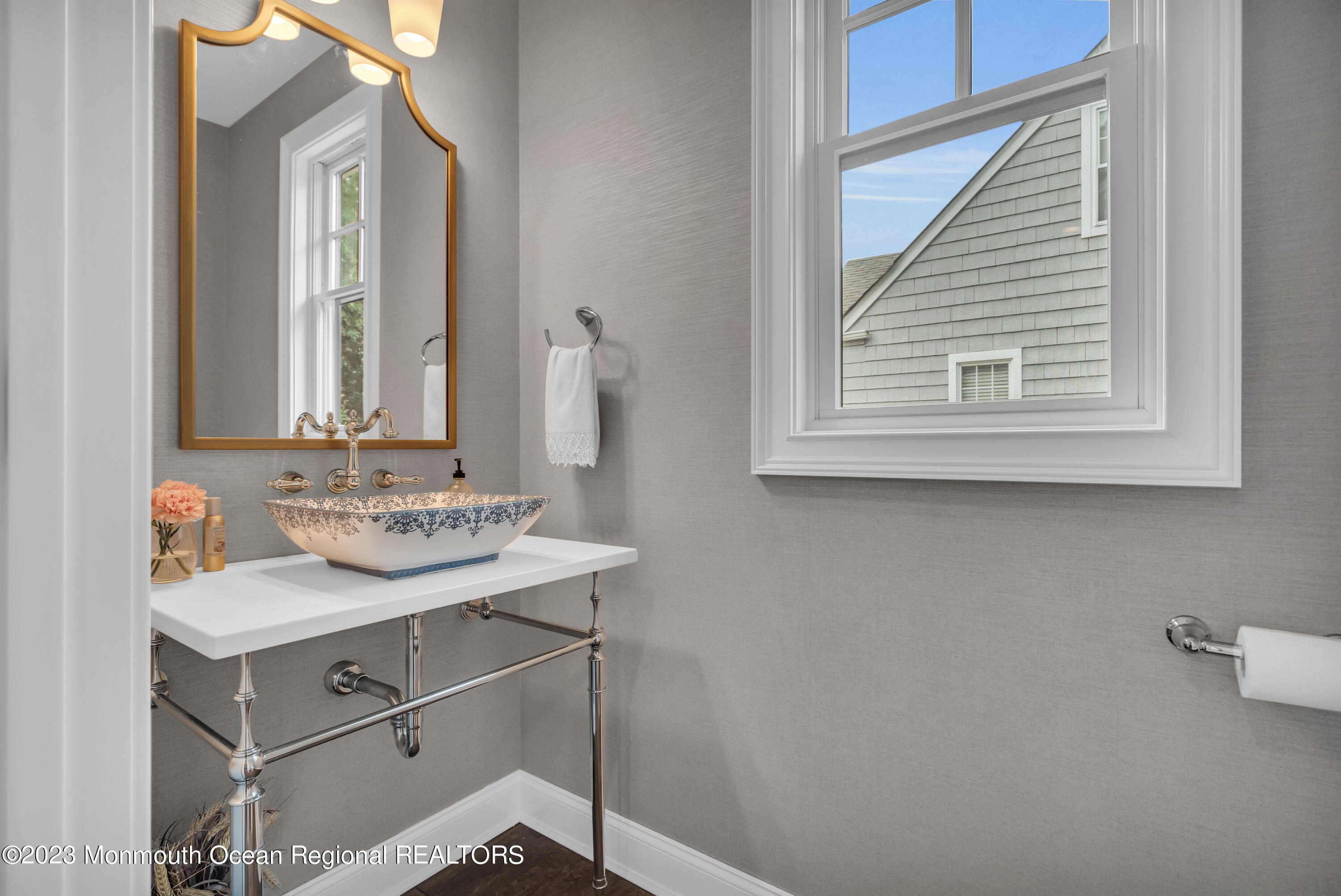 2118 Edgewood Place, Unit JULY Spring Lake, NJ 07762 - Photo 8 of 61 a bathroom with a sink and a mirror