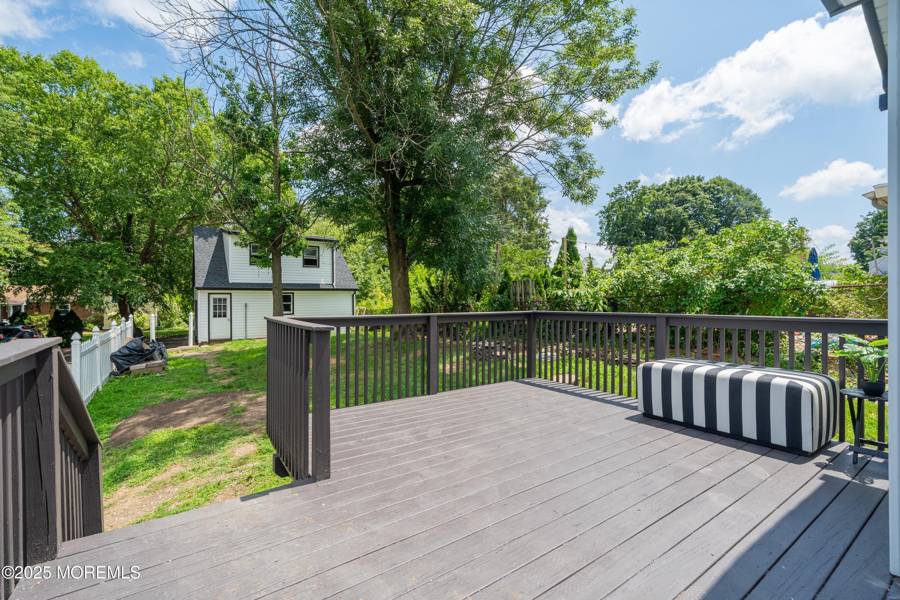 101 Broad Street Matawan, NJ 07747 - Photo 27 of 44 a wooden deck with yard