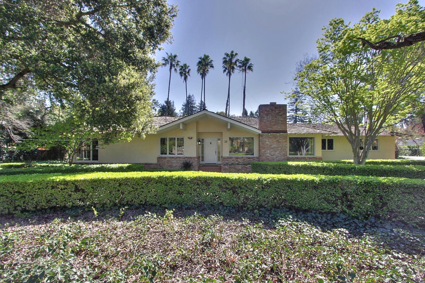 35 Selby Lane Atherton, CA 94027 - Photo 1 of 30 a front view of a house with garden