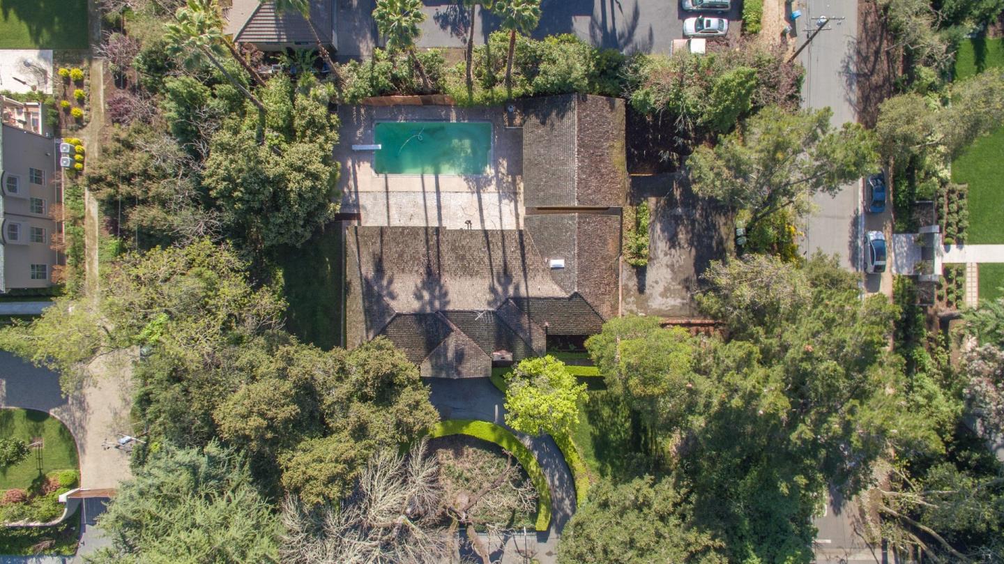 35 Selby Lane Atherton, CA 94027 - Photo 30 of 30 an aerial view of a house with a yard