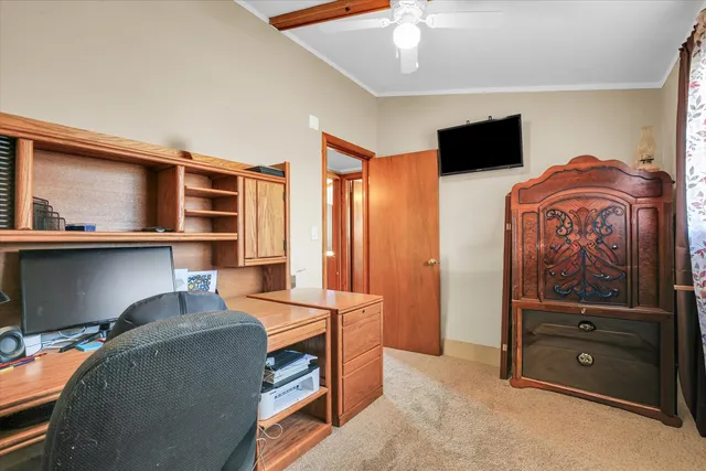 a view of building with ocean view