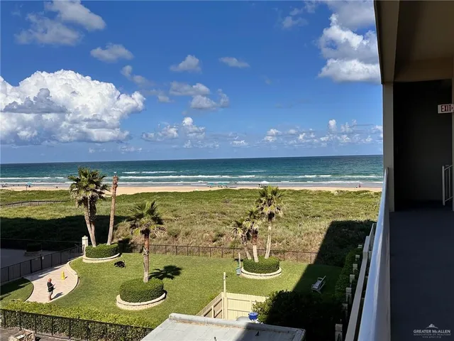 a view of a ocean from a balcony