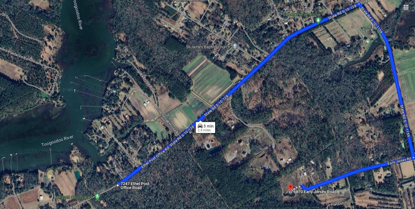 6870 Early Jersey Road Meggett, SC 29449 - Photo 32 of 37 Distance to Meggett Equestrian Park