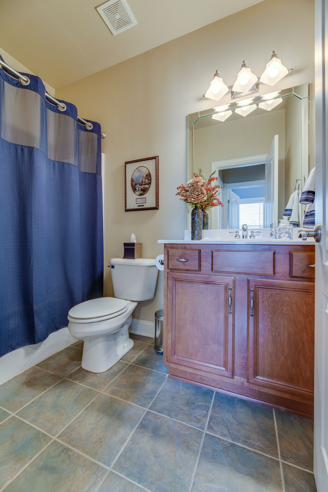 1215 White Rock Road Spring Hill, TN 37174 - Photo 24 of 42 a bathroom with a toilet a sink and mirror