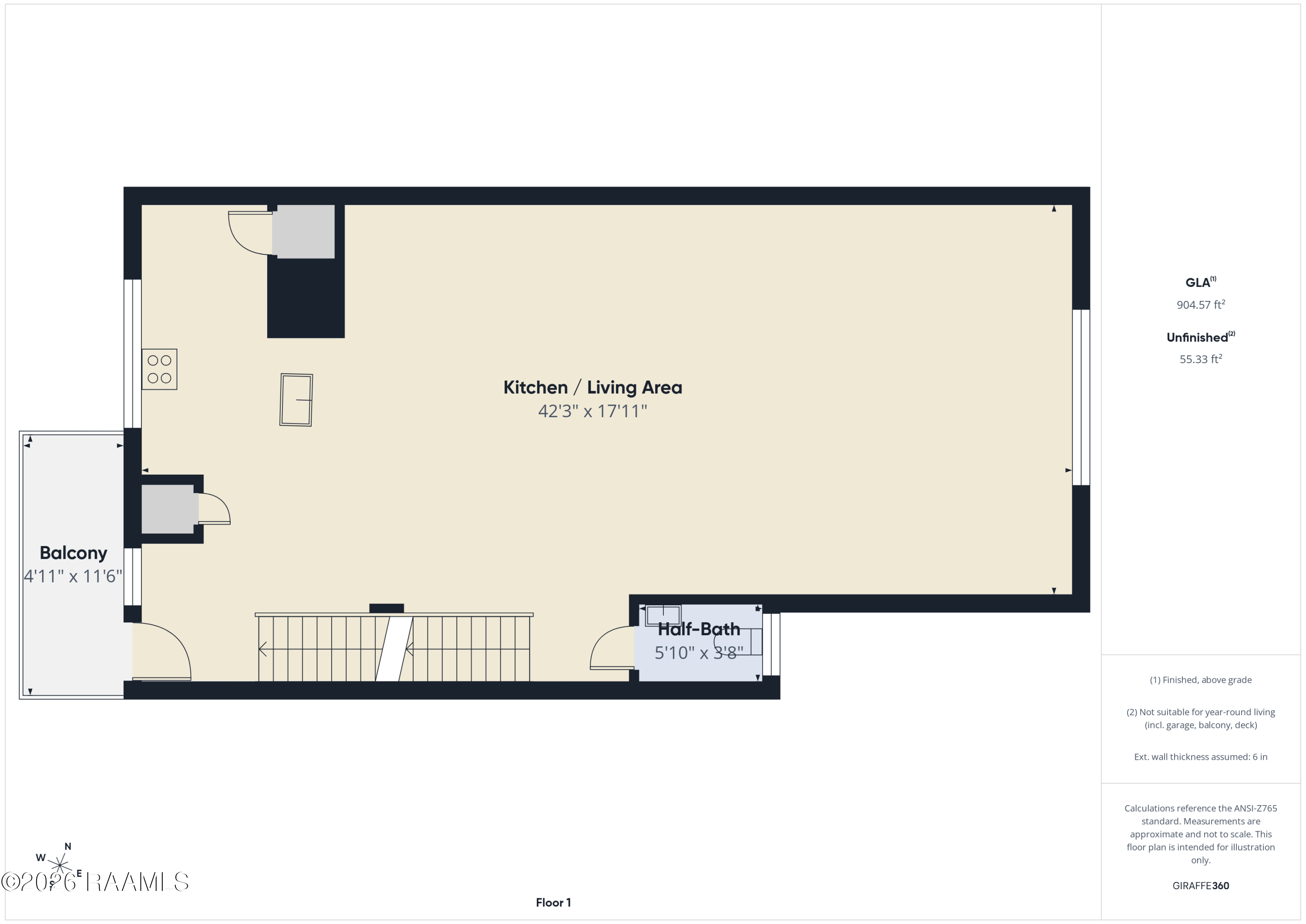 1201 South College Road, Unit 22 Lafayette, LA 70503 - Photo 40 of 41 Second Floor: Living Area, Dining Area, Kitchen Island and Bar A