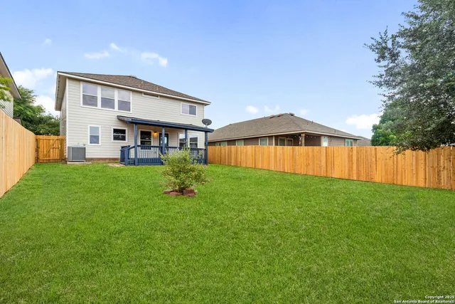 a house view with a garden space