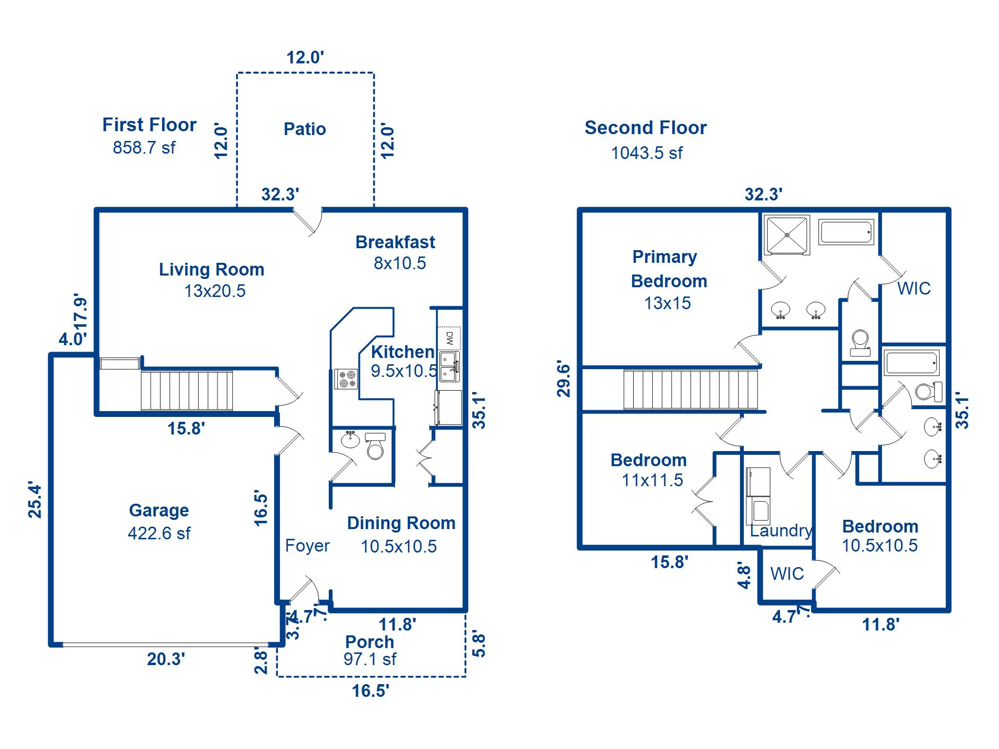 8120 Ronda Drive Charleston, SC 29406 - Photo 35 of 35 8120RondaDr_floor planNC-1