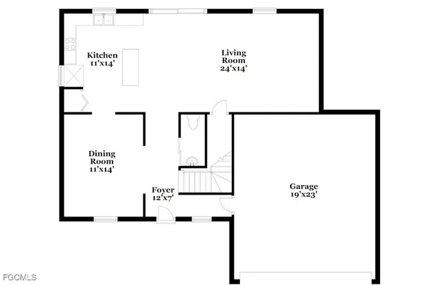 a picture of a wall with a white building