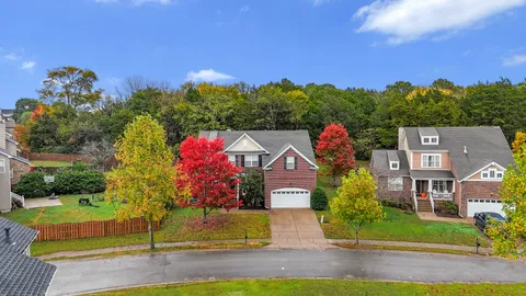 a aerial view of a house