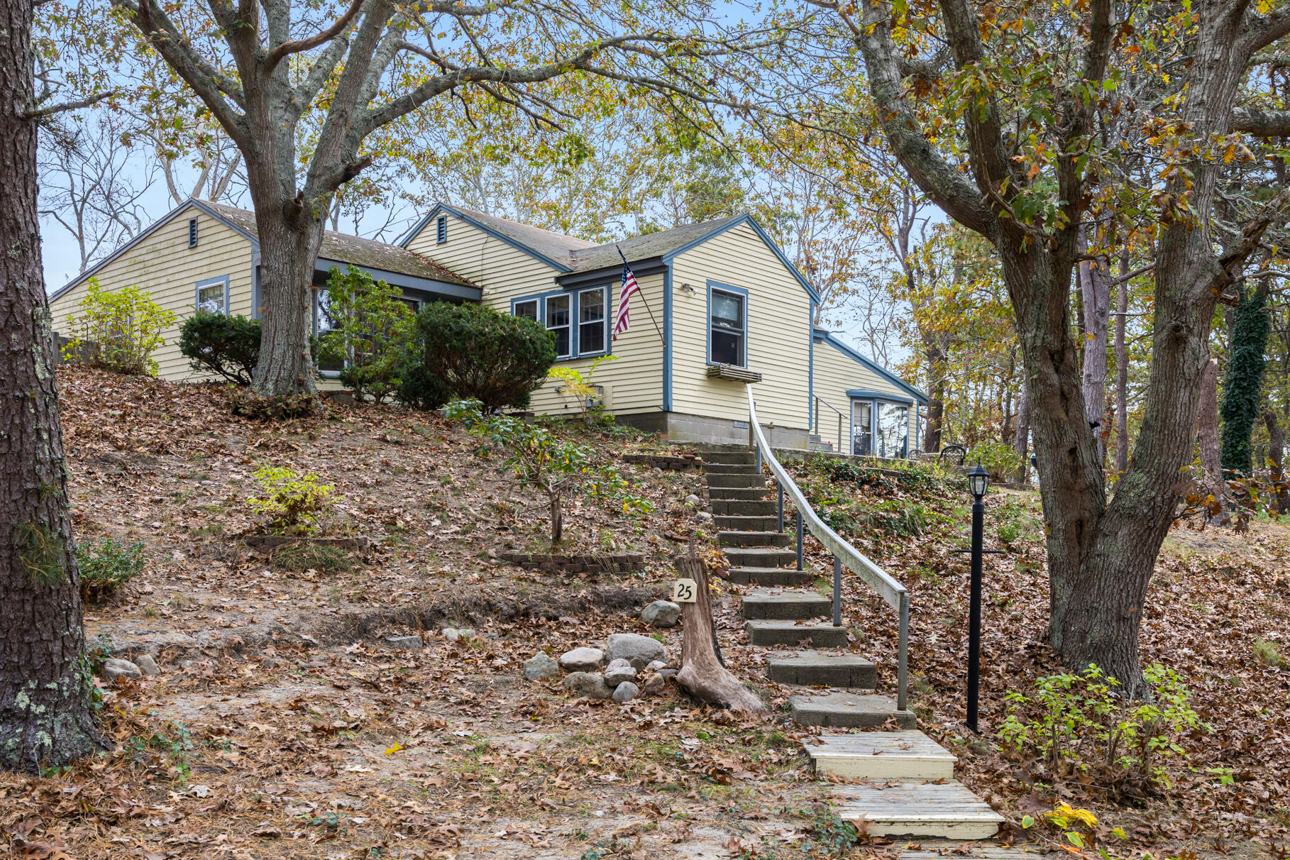 25 1st Avenue Wellfleet, MA 02667 - Photo 21 of 56 a view of a house with a yard