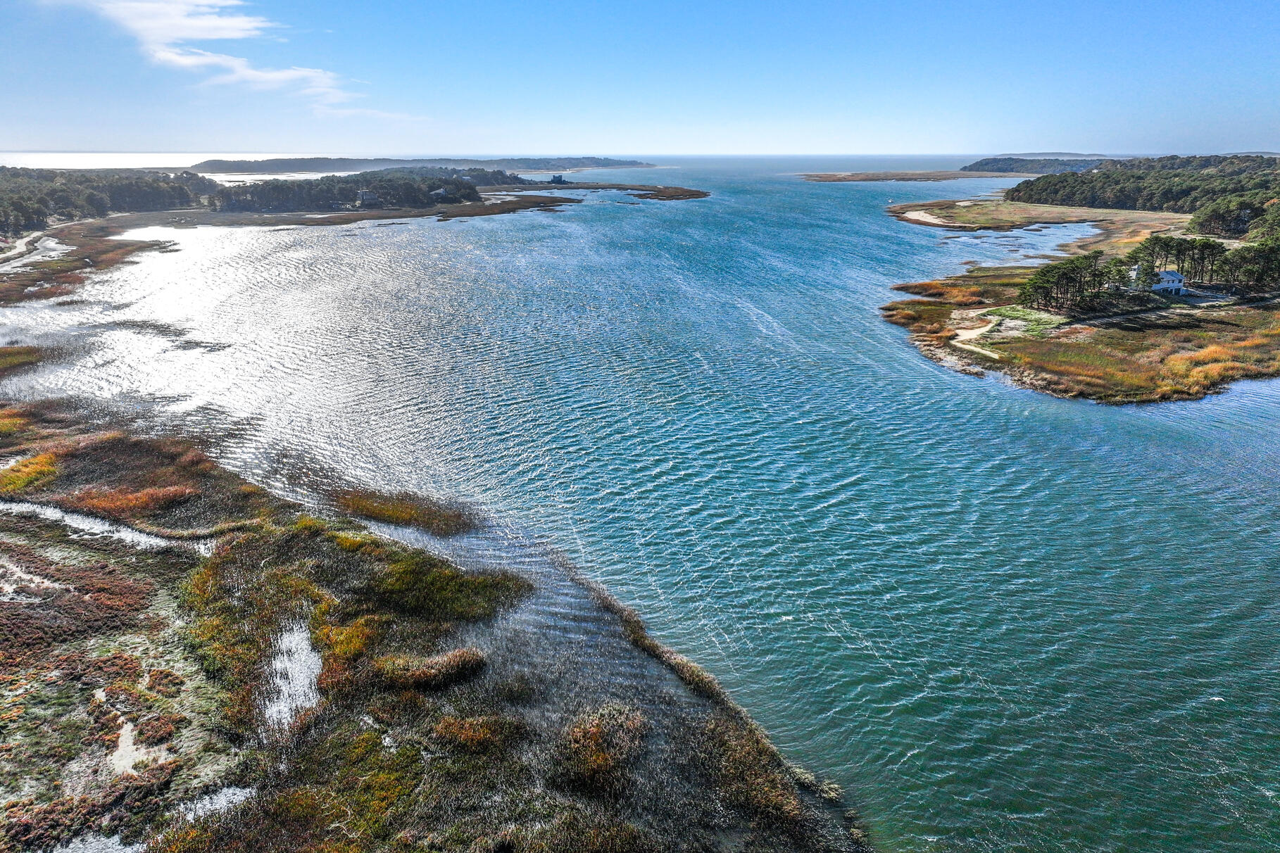 25 1st Avenue Wellfleet, MA 02667 - Photo 50 of 56 a view of a lake with an ocean beach
