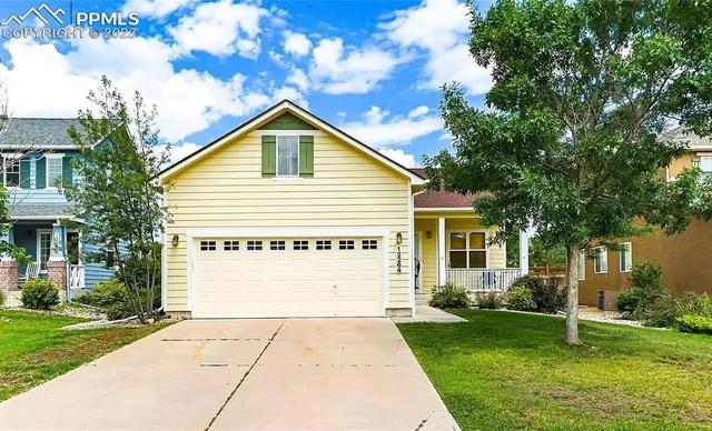 a view of backyard of the house