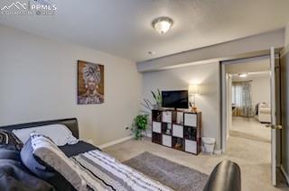 12264 Point Reyes Drive Peyton, CO 80831 - Photo 13 of 24 a bedroom with furniture and a flat screen tv