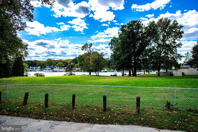 a view of a golf course with a garden