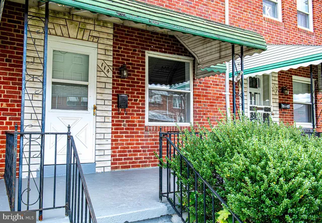 a view of a house with a porch