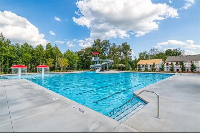 a view of an outdoor space and seating area
