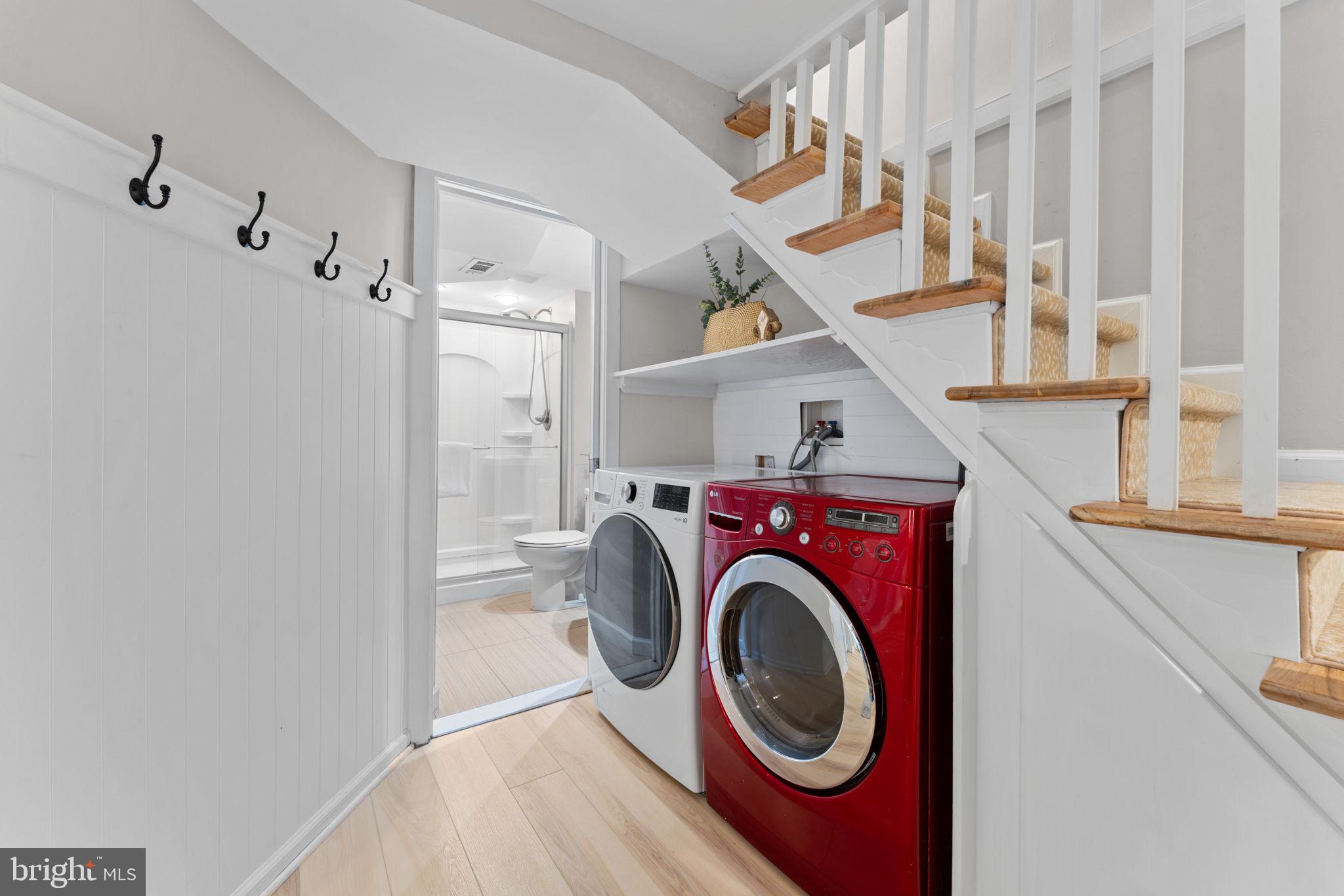 1214 West Braddock Road Alexandria, VA 22302 - Photo 27 of 39 Charming laundry nook under stairs.