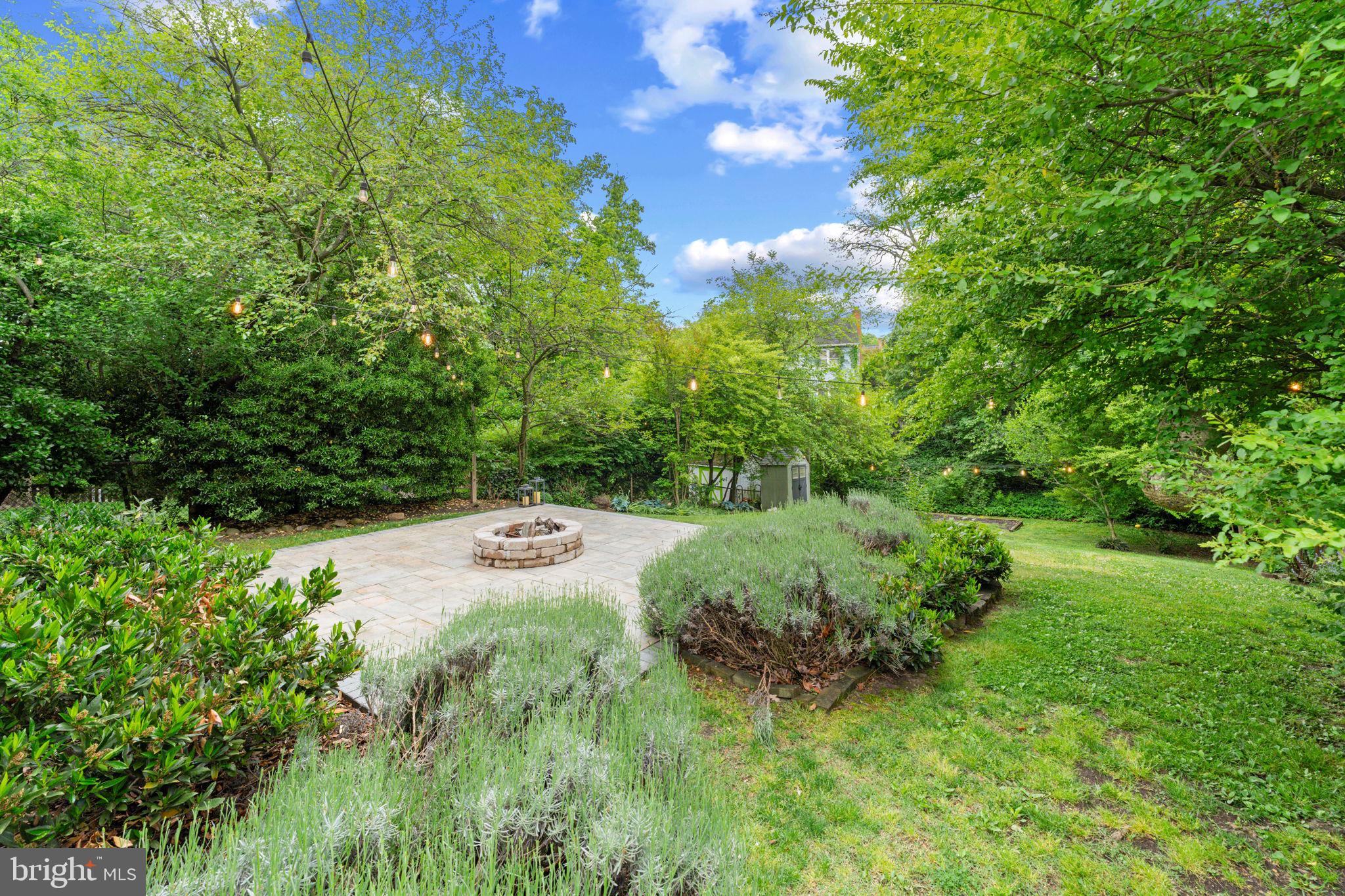1214 West Braddock Road Alexandria, VA 22302 - Photo 31 of 39 Serene backyard oasis with fire pit.