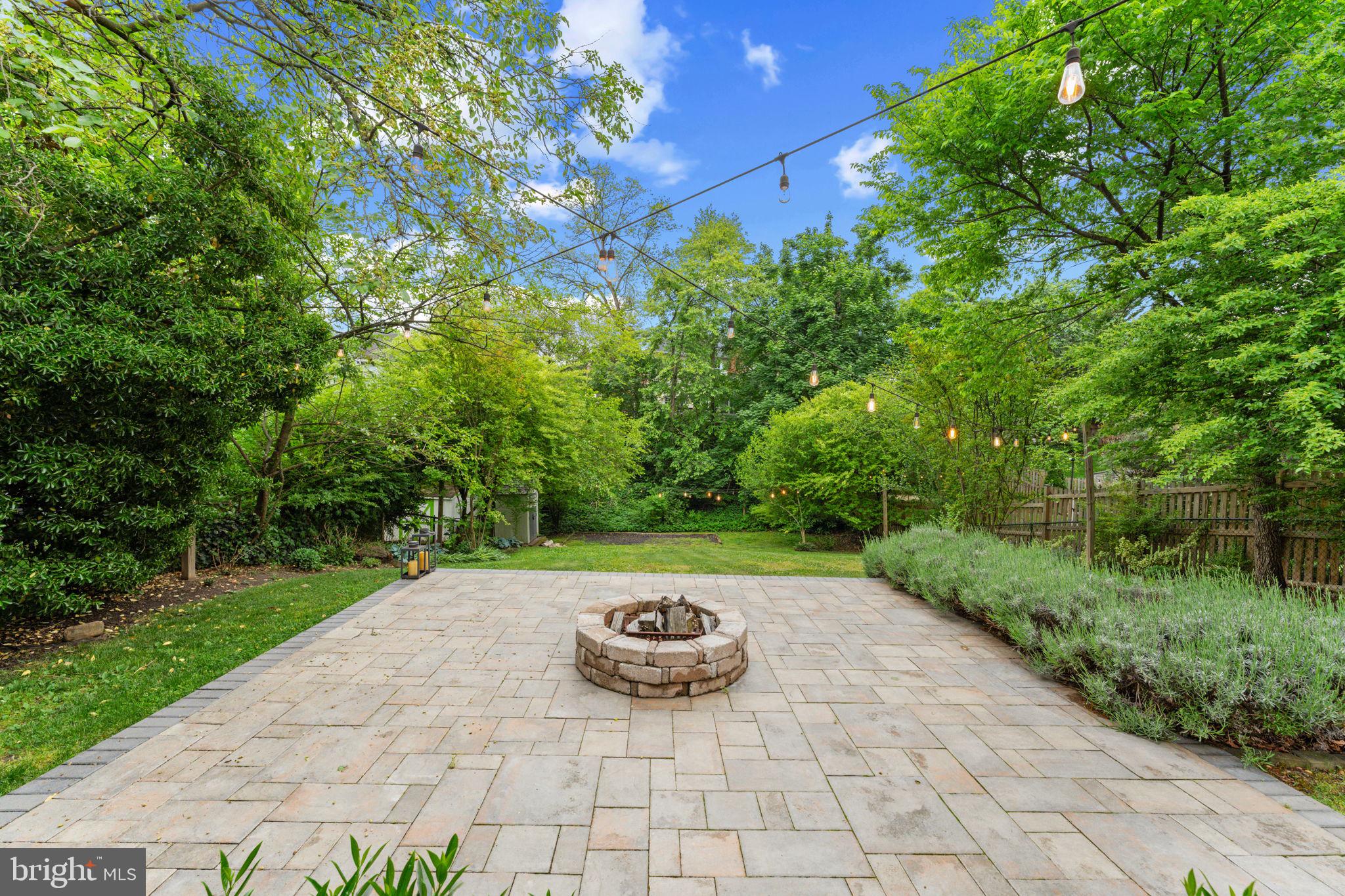 1214 West Braddock Road Alexandria, VA 22302 - Photo 32 of 39 Serene backyard oasis with fire pit.