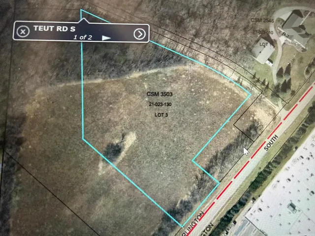 $179,900 | Lt3 Lt3 Teut Road, Burlington, WI 53105