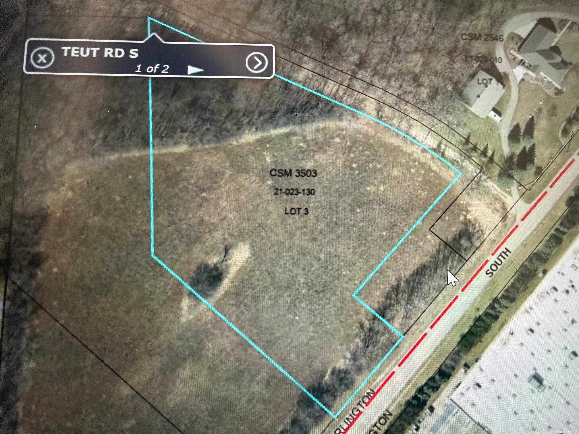 Lt3 Lt3 Teut Road Burlington, WI 53105 - Photo 2 of 4 Teut Rd GIS