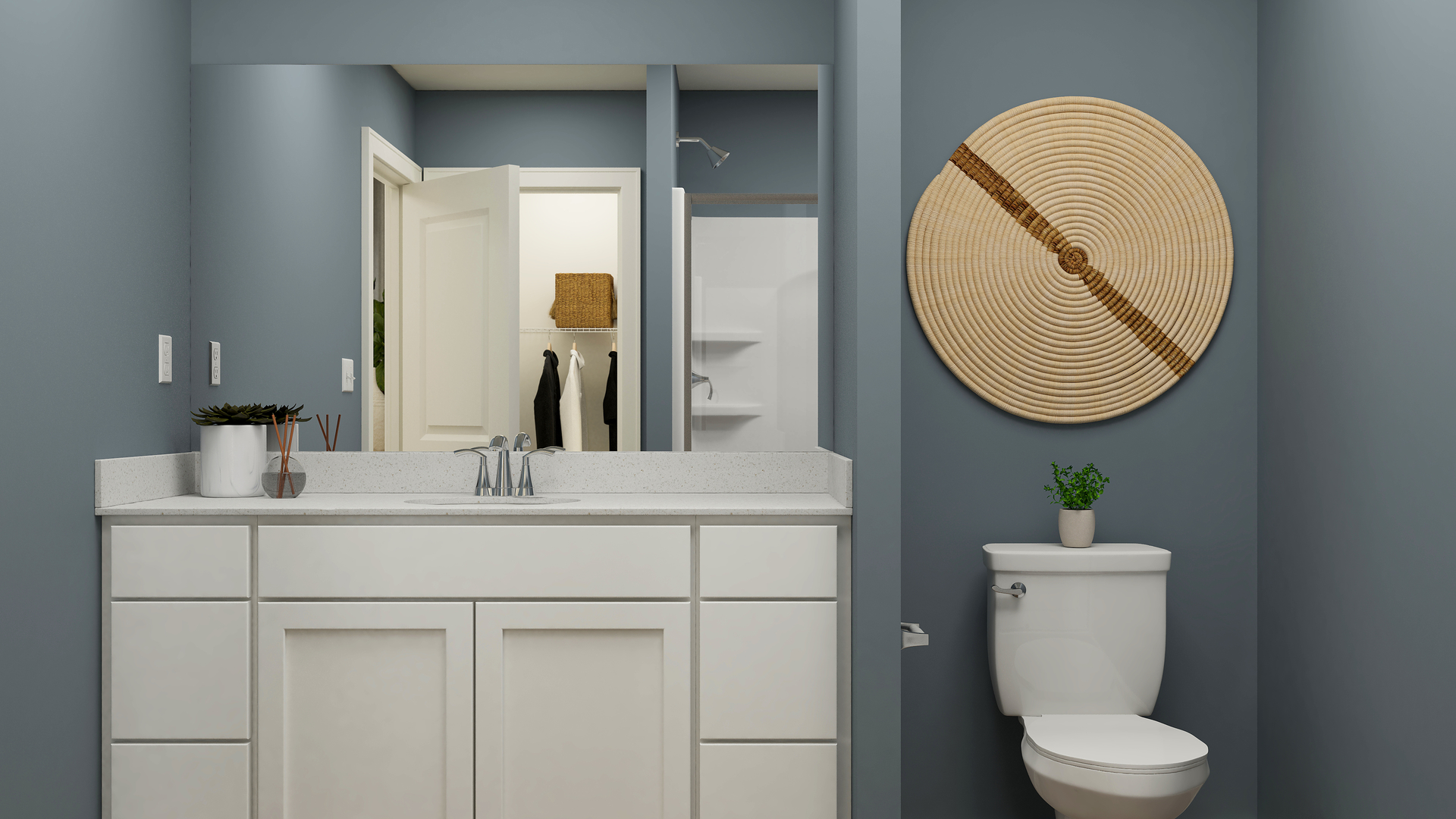 1660 Rolling Pass Beecher, IL 60401 - Photo 13 of 21 a bathroom with a toilet sink and mirror