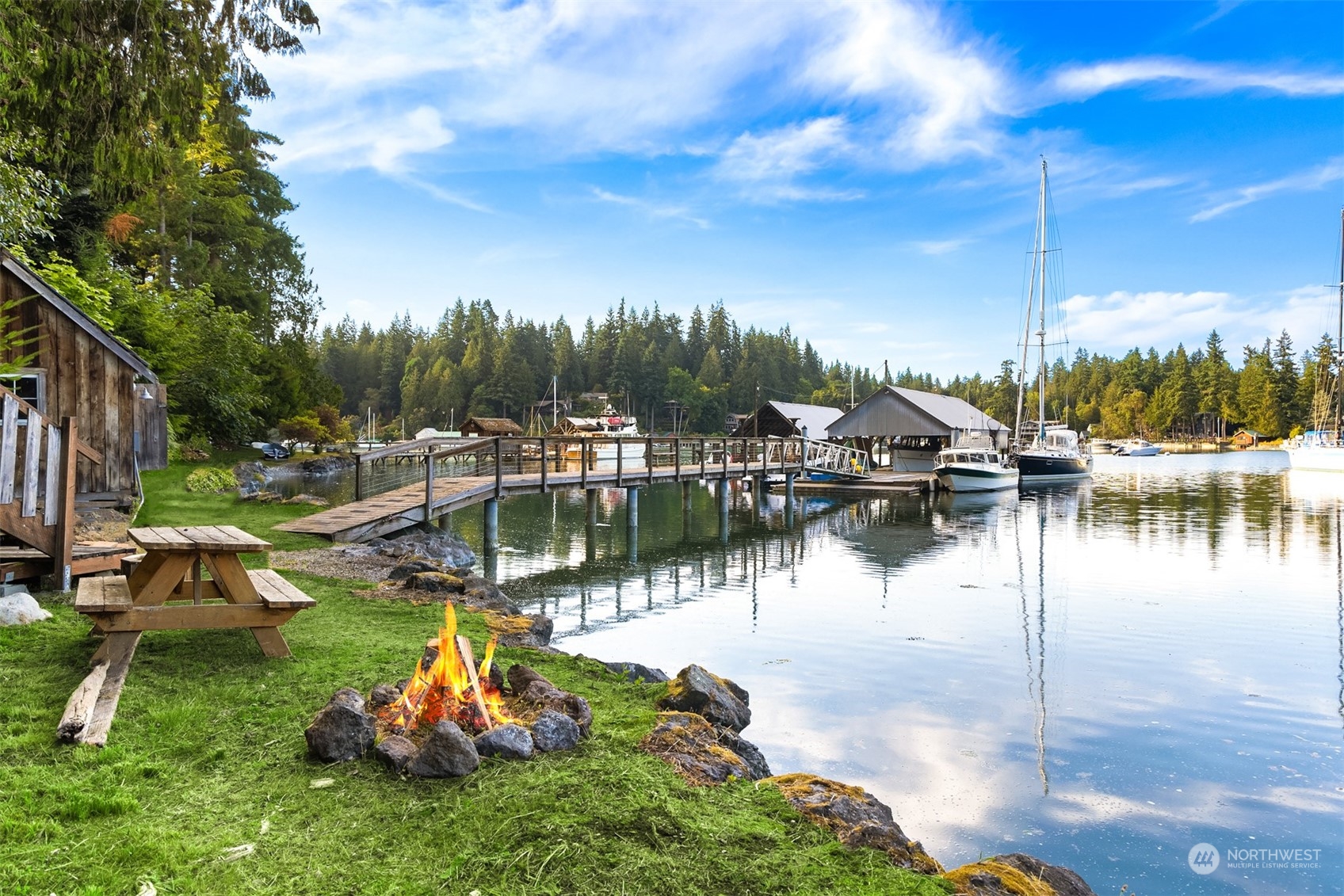 8260 Northeast Hidden Cove Road Bainbridge Island, WA 98110 - Photo 34 of 35 a lake view with a lake view