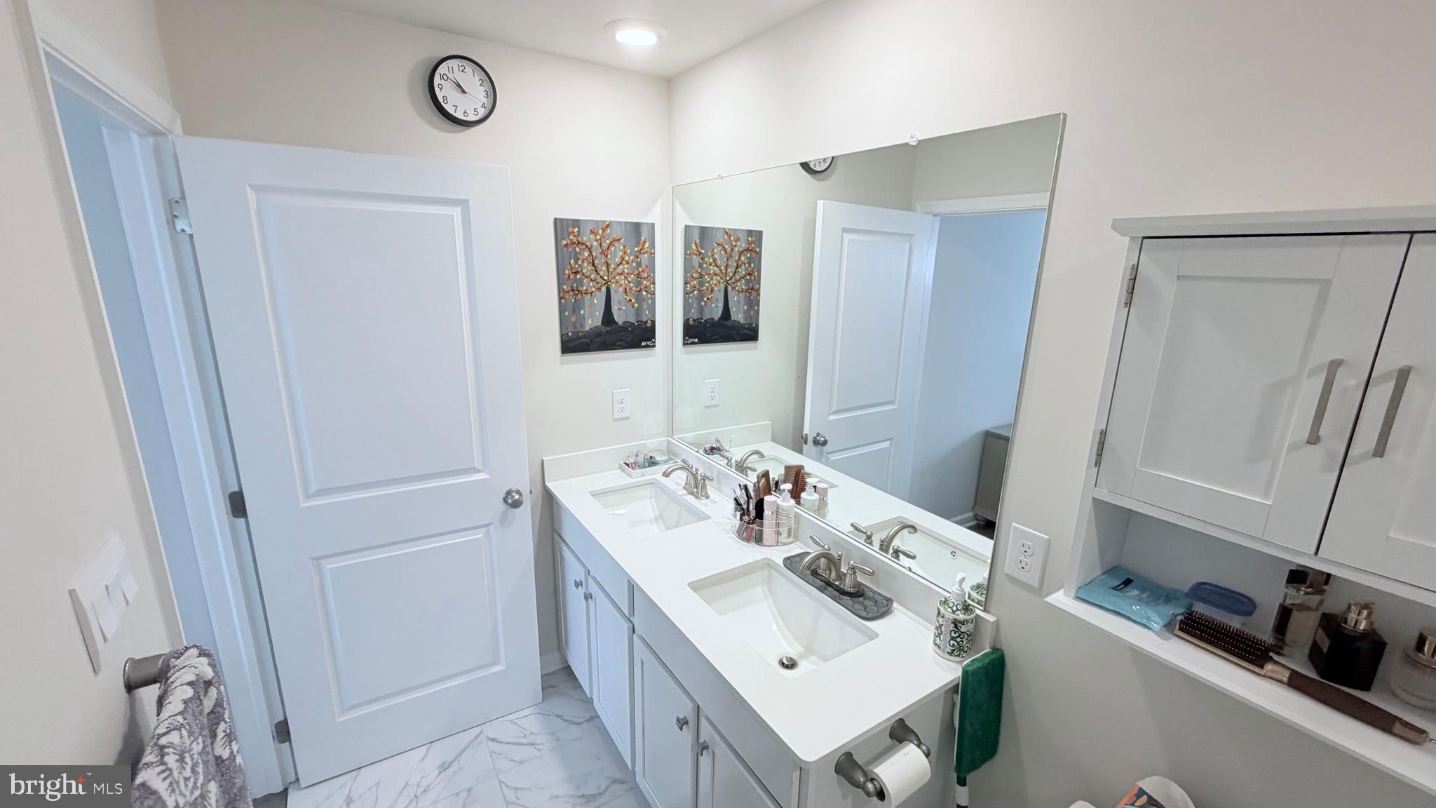 20 Nelsons Way Westampton, NJ 08060 - Photo 19 of 23 a bathroom with a sink vanity and mirror