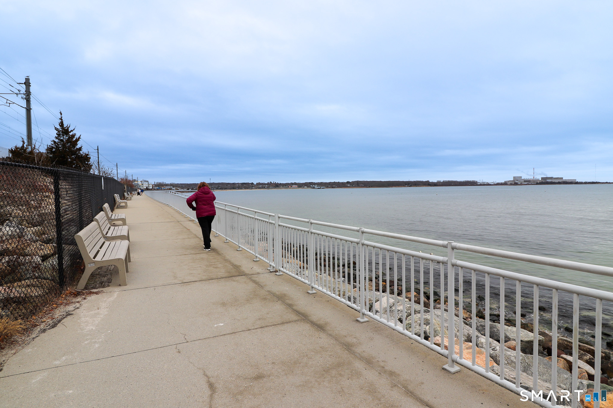 374 Main Street, Unit C Niantic, CT 06357 - Photo 22 of 31 a view of wooden floor with a lake