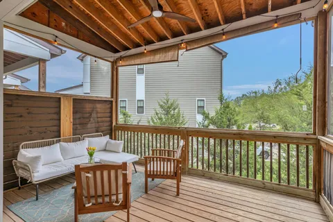a view of a chair in the balcony