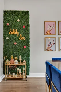 a room with furniture and wooden floor