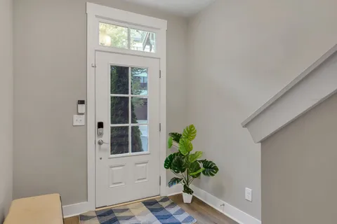 a view of a window in a room