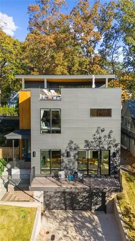 a view of kitchen and wooden floor