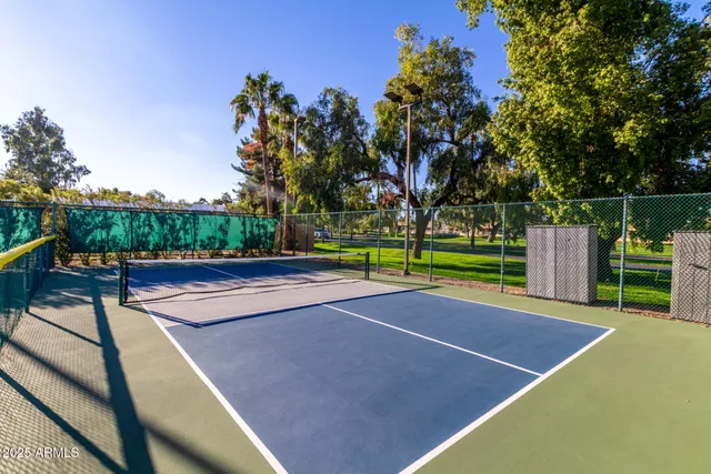 a front view of a building with street view
