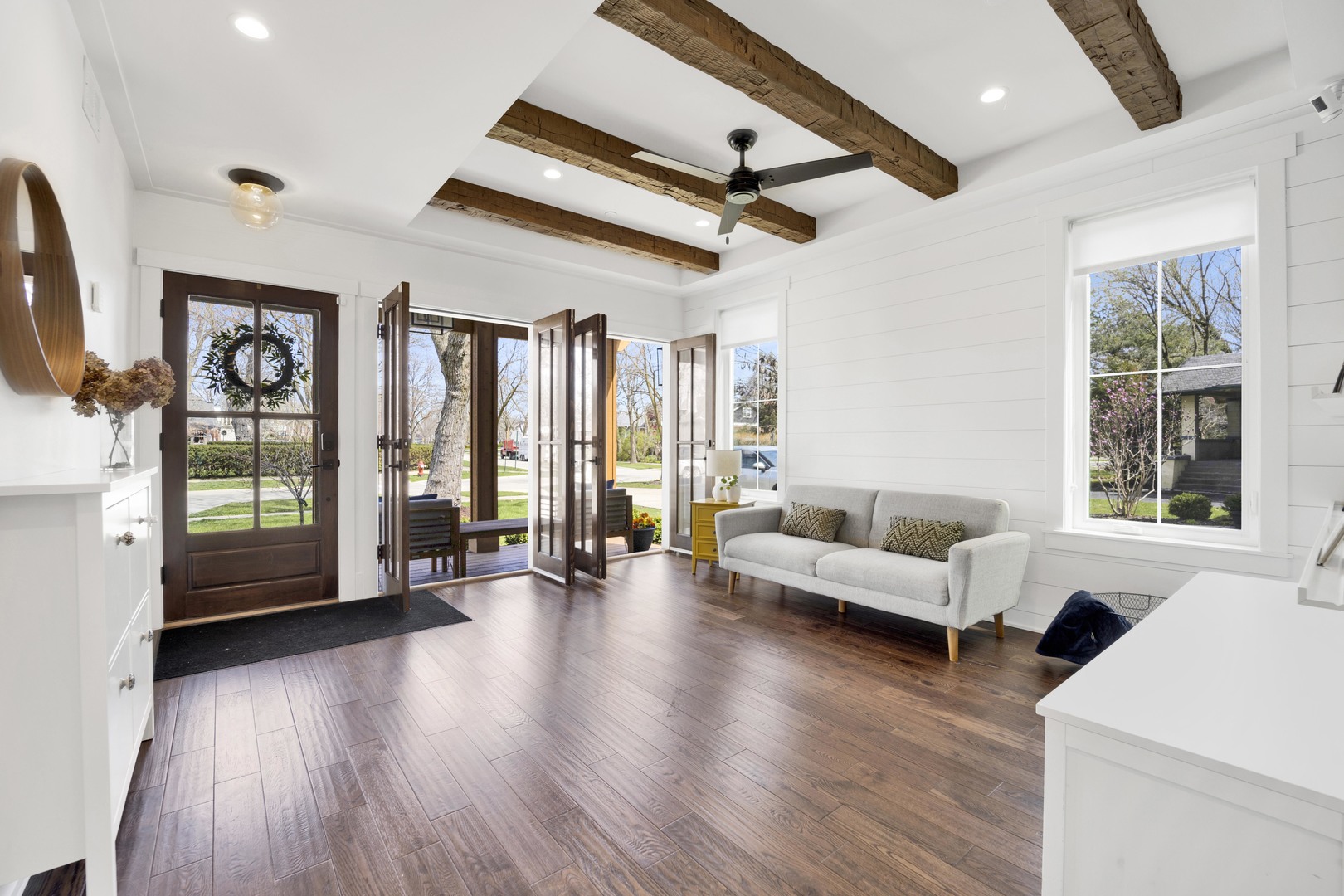 317 Lionel Road Riverside, IL 60546 - Photo 5 of 47 a living room with furniture and a wooden floor