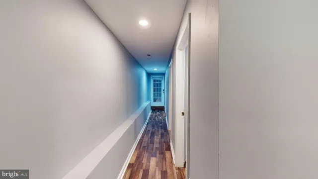 a view of hallway with stairs