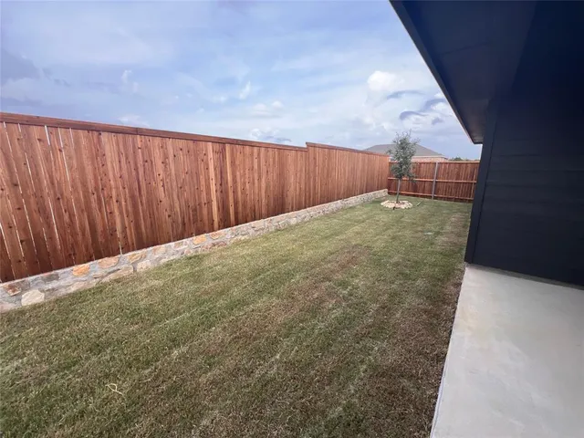 a backyard of a house