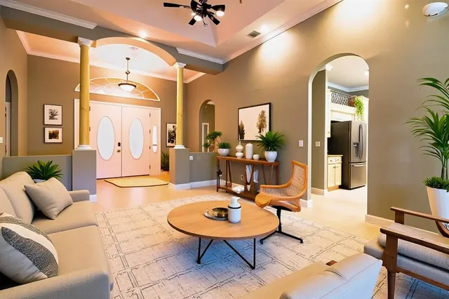 a large kitchen with stainless steel appliances a stove sink and cabinets