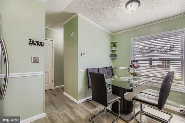 a view of a livingroom with furniture window and wooden floor