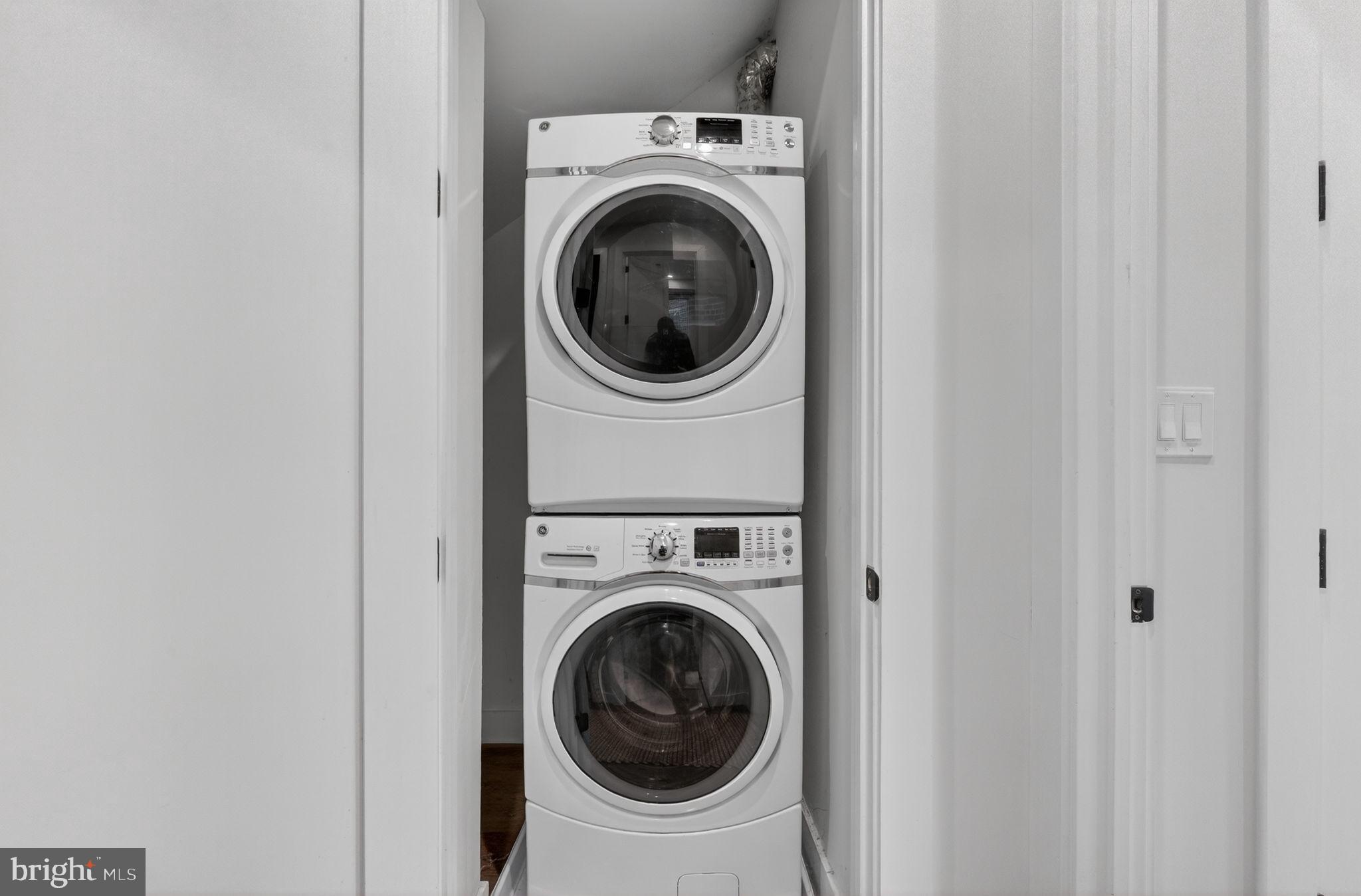1419 Upshur Street Northwest, Unit 2 Washington, DC 20011 - Photo 21 of 47 a utility room with dryer and washer