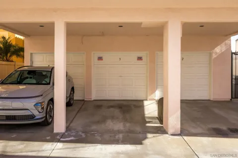 a view of a car garage