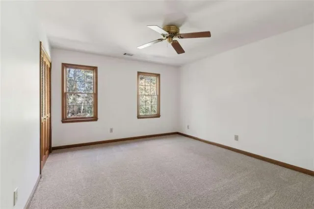 a view of a ocean with a big yard