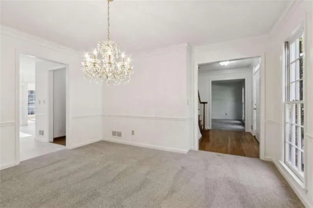 a view of an empty room