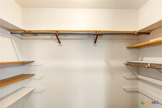 a view of a walk in closet