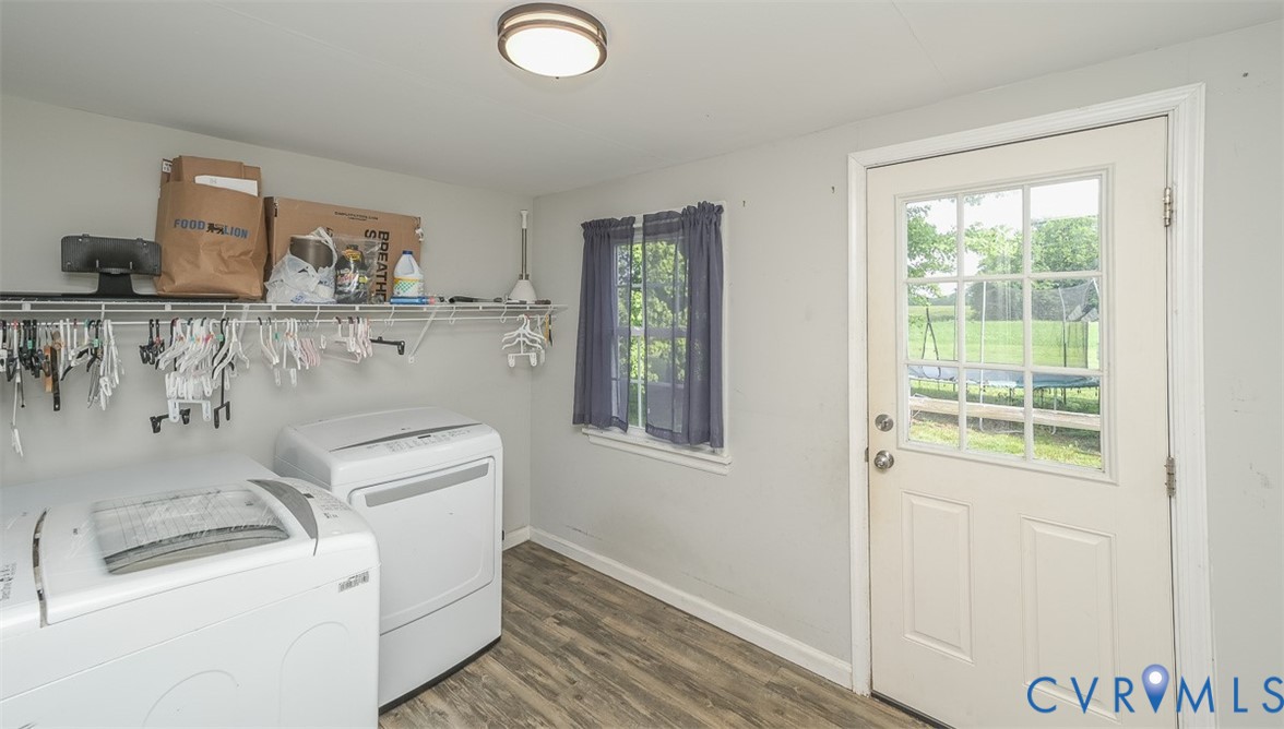 581 Smokey Road Aylett, VA 23009 - Photo 14 of 28 Dedicated utility space featuring wood-finish floo