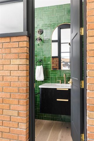 a room with a window and a table