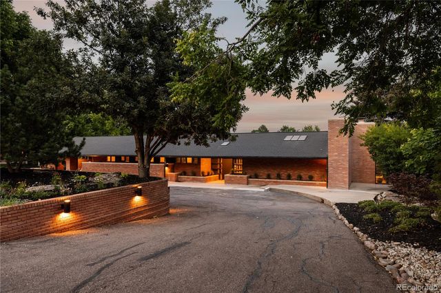a view of an outdoor space and swimming pool