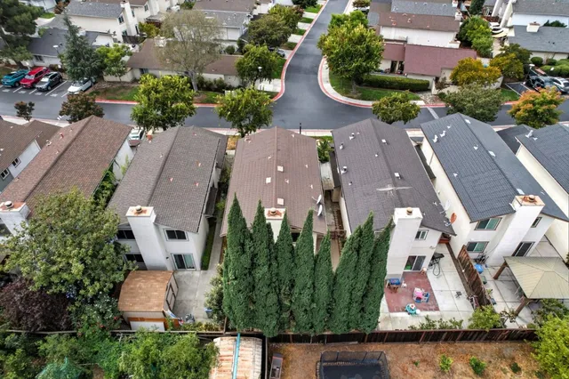 an aerial view of a city