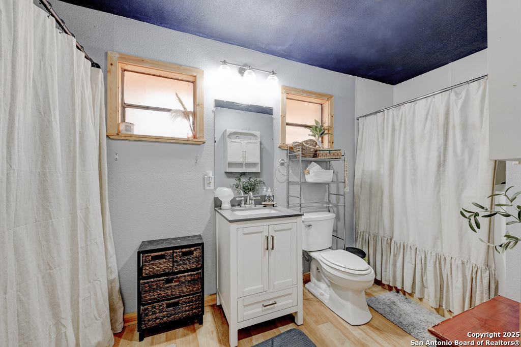 3136 Bolton Road Marion, TX 78124 - Photo 31 of 46 a bathroom with a sink a toilet and shower