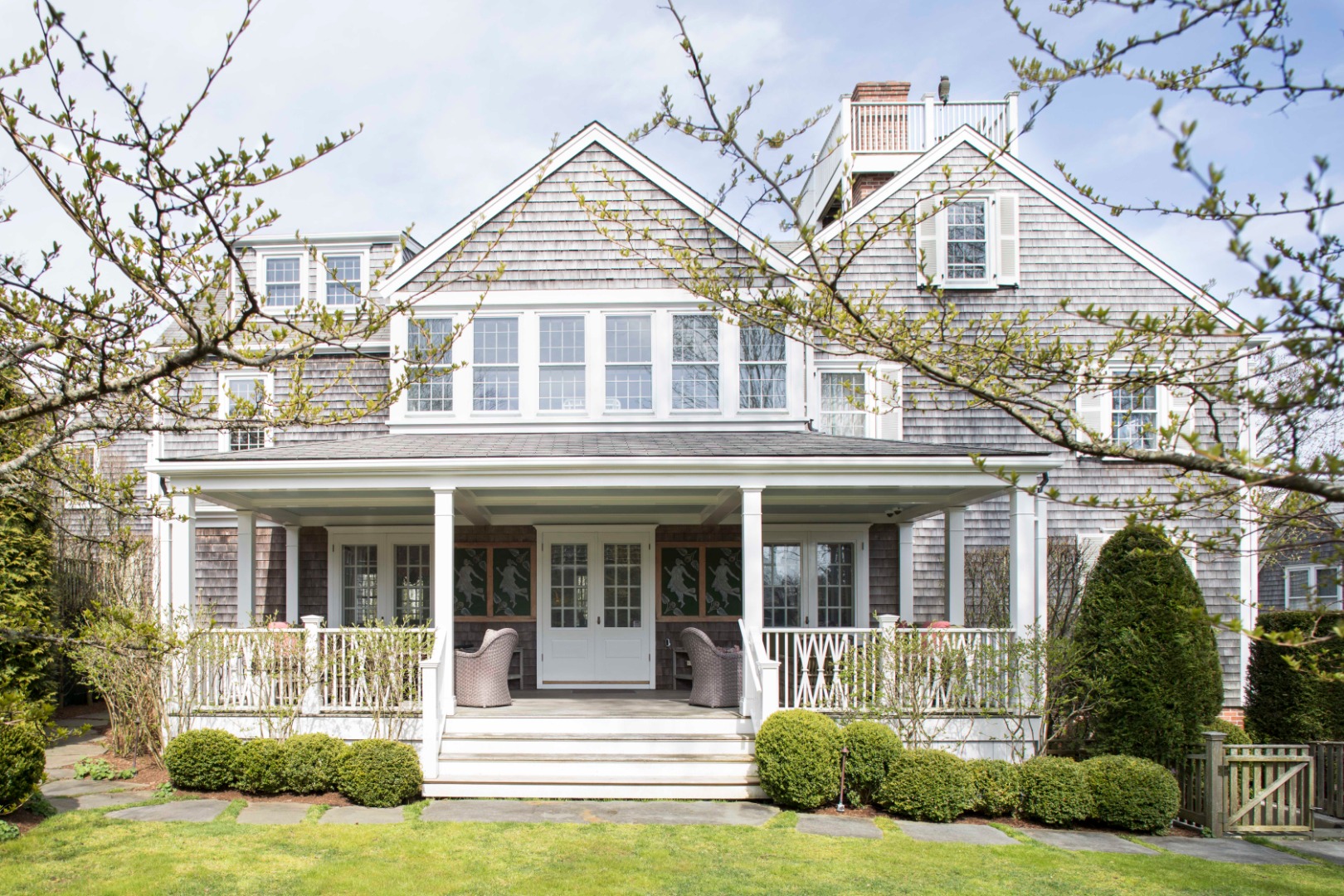 1 Twin Street Nantucket, MA 02554 - Photo 2 of 32 front view of a house that has a yard